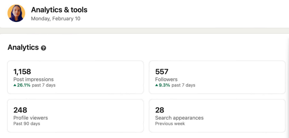 LinkedIn content screenshot from Kiran's case study